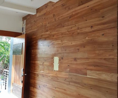 Acacia wall cladding